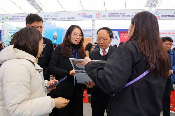 Ngày hội việc làm tại Khu công nghiệp VSIP Nghệ An đợt 1, năm 2025