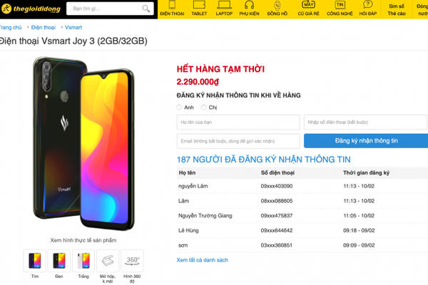 Tại sao thị trường smartphone Việt “náo loạn” vì Vsmart Joy 3? Tại sao thị trường smartphone Việt “náo loạn” vì Vsmart Joy 3?