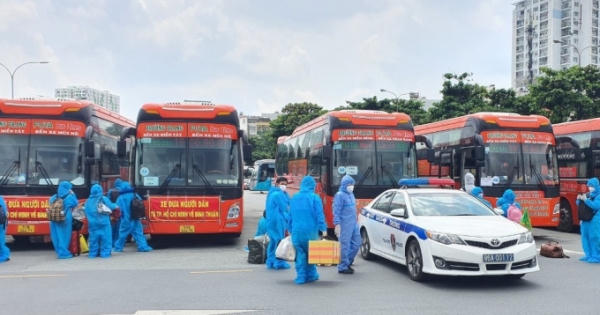 Bình Thuận tiếp tục đón công dân từ TP HCM, Bình Dương, Đồng Nai về địa phương.