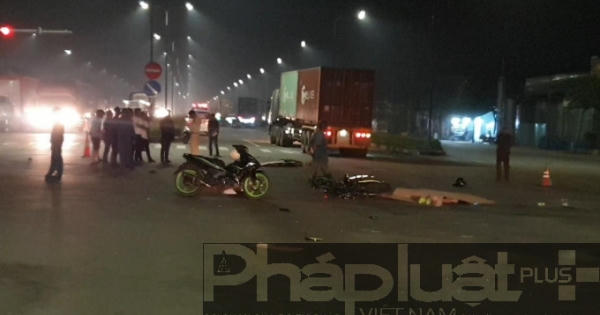 Bình Dương: Va chạm với container, 2 vợ chồng tử vong tại chỗ