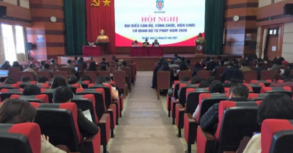 Hội nghị đại biểu cán bộ, công chức, viên chức cơ quan Bộ Tư pháp năm 2020