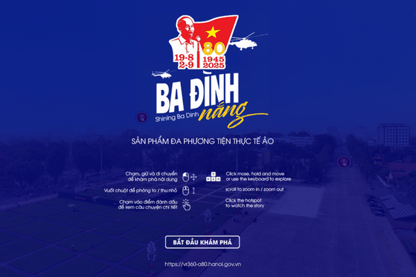 Hà Nội ra mắt sản phẩm truyền thông số đặc biệt VR-A80 chào mừng 80 năm Quốc khánh 2/9