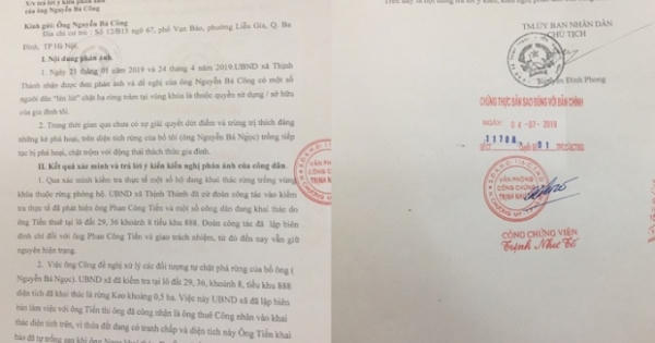 Yên Thành - Nghệ An vụ khai thác rừng trái phép : Công dân lần thứ 3 gửi đơn cầu cứu
