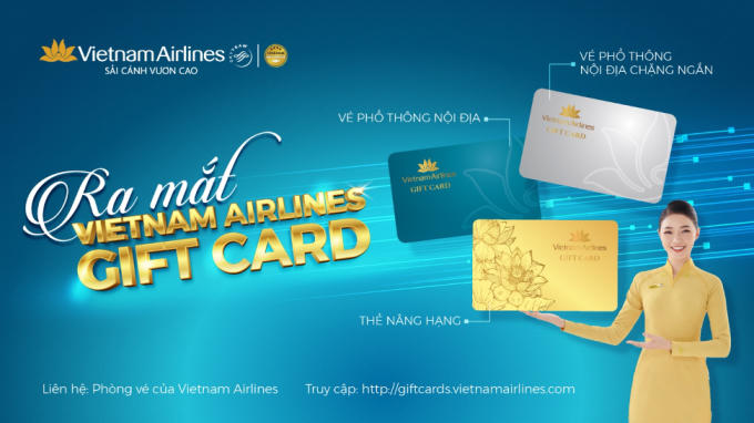 Vietnam Airlines đột phá với thẻ quà tặng dịch vụ hàng không đầu tiên tại Việt Nam Vietnam Airlines đột phá với thẻ quà tặng dịch vụ hàng không đầu tiên tại Việt Nam