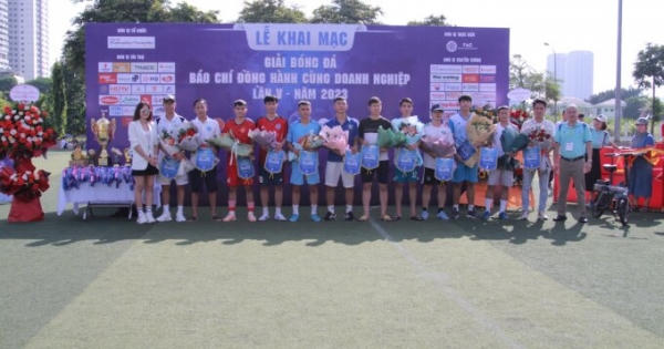 Khởi tranh Giải bóng đá “Báo chí đồng hành cùng Doanh nghiệp” lần thứ V - năm 2023