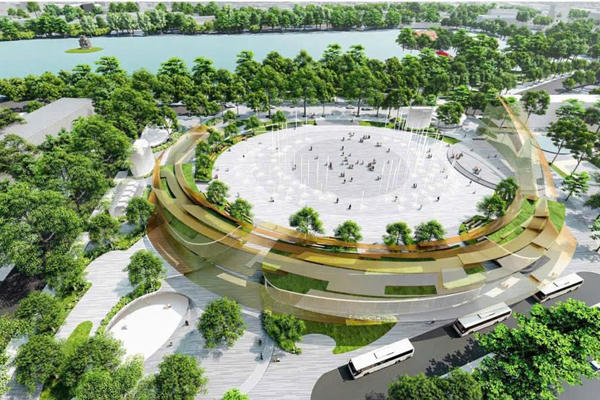 Hà Nội xây quảng trường - công viên 2,14 ha phía Đông Hồ Gươm Hà Nội xây quảng trường - công viên 2,14 ha phía Đông Hồ Gươm