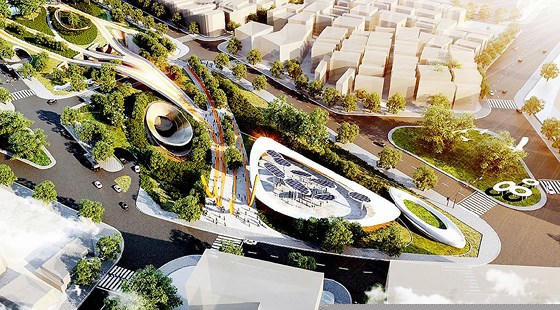 Xây dựng 4 tầng ngầm tại Công viên 23-9