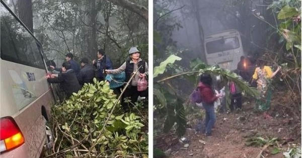 Xe chở 28 cán bộ hưu trí lao xuống vực sâu ở Tam Đảo