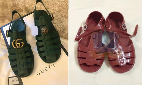 Sandal Gucci giá hơn chục triệu trông giống dép rọ Việt Nam