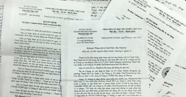 TP Hồ Chí Minh: Dự án Thủ Thiêm Dragon bị phạt vì xây dựng không phép