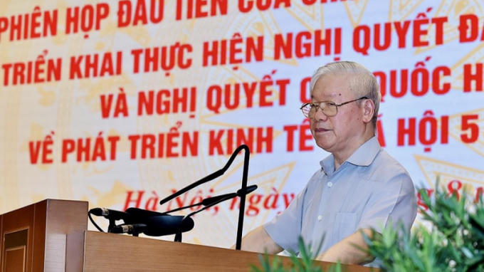 Tổng Bí thư: Kết hợp chặt chẽ phát triển kinh tế - xã hội với củng cố, tăng cường quốc phòng - an ninh Tổng Bí thư: Kết hợp chặt chẽ phát triển kinh tế - xã hội với củng cố, tăng cường quốc phòng - an ninh