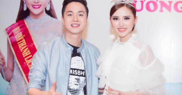 Nhật Tinh Anh đến chúc mừng Tân Hoa khôi Thanh lịch Lương Lê