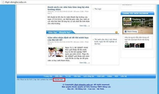 Khi trang thông tin trường học thành mục tiêu của “tin tặc” Khi trang thông tin trường học thành mục tiêu của “tin tặc”