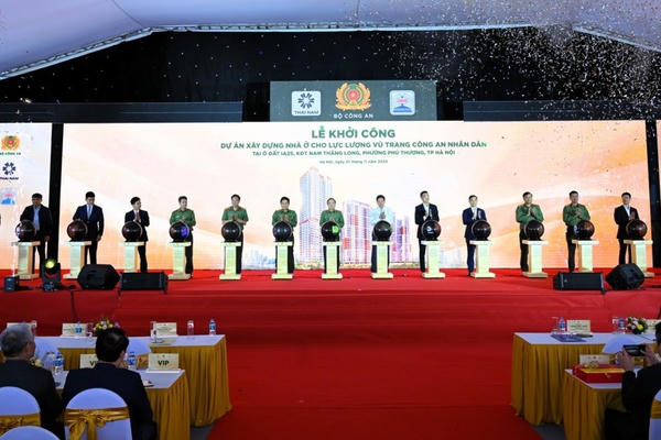Khởi công Dự án nhà ở cho lực lượng vũ trang CAND tại Khu đô thị Nam Thăng Long