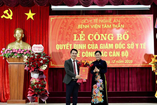 Tiến sĩ Hồ Giang Nam giữ chức vụ Giám đốc Bệnh viện Tâm thần Nghệ An
