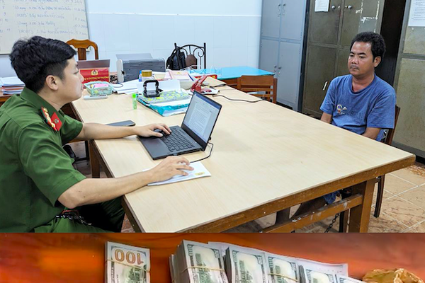 Đang vận chuyển hàng trăm nghìn USD qua biên giới thì bị lực lượng chức năng bắt quả tang