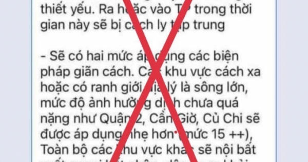 Bác bỏ thông tin lan truyền 'lock TP HCM trong 10-15 ngày'
