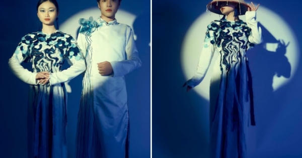 Ngắm tuyệt phẩm áo dài từ rác thải nhựa tái chế