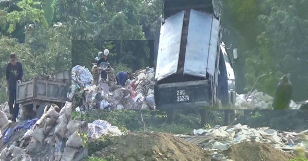 Vạch trần “thủ đoạn” mới của các đối tượng đổ trộm phế thải