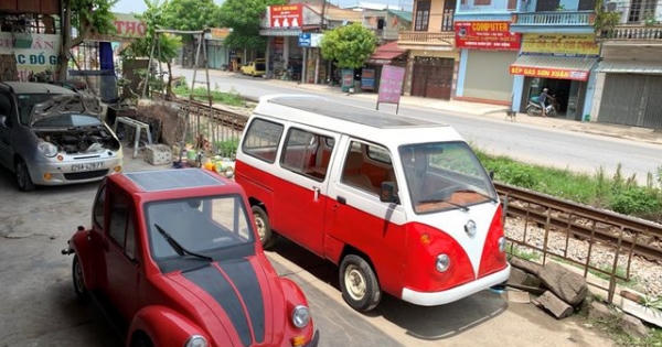 Nam sinh lớp 12 lắp ráp thành công ô tô chạy bằng năng lượng mặt trời chở được 12 người Nam sinh lớp 12 lắp ráp thành công ô tô chạy bằng năng lượng mặt trời chở được 12 người