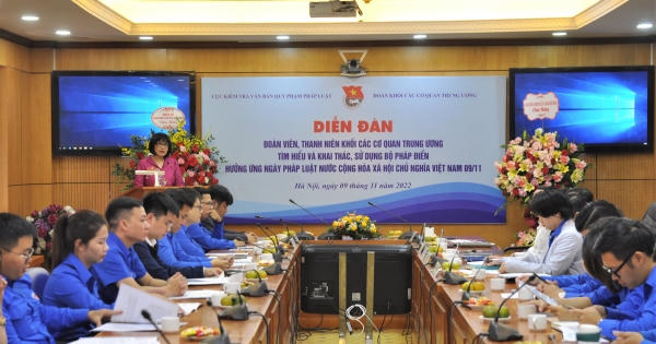 Bộ Tư pháp: Lan tỏa giá trị Bộ pháp điển đến với đoàn viên, thanh niên