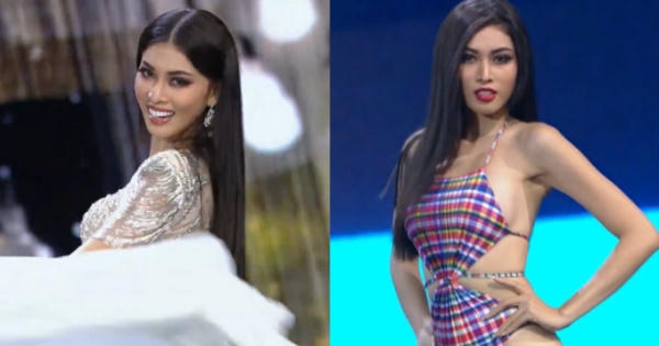 Màn hất váy ấn tượng của Ngọc Thảo trên đấu trường nhan sắc quốc tế