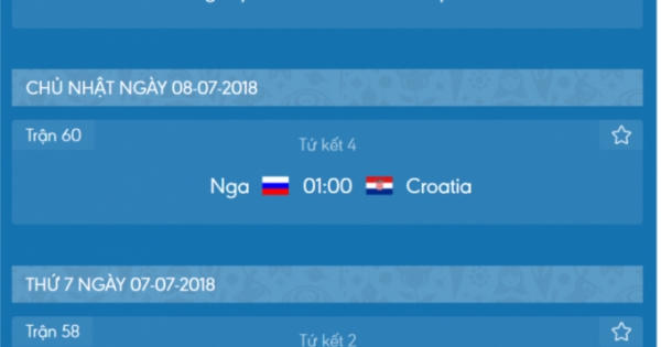 Đã xác định 8 đội bóng tiến vào Tứ kết World Cup 2018 Đã xác định 8 đội bóng tiến vào Tứ kết World Cup 2018