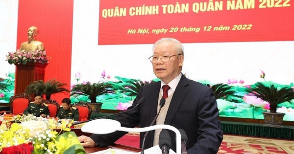 Tổng Bí thư Nguyễn Phú Trọng: Đảng bộ Quân đội phải làm gương, làm mẫu về mọi mặt trong toàn Đảng