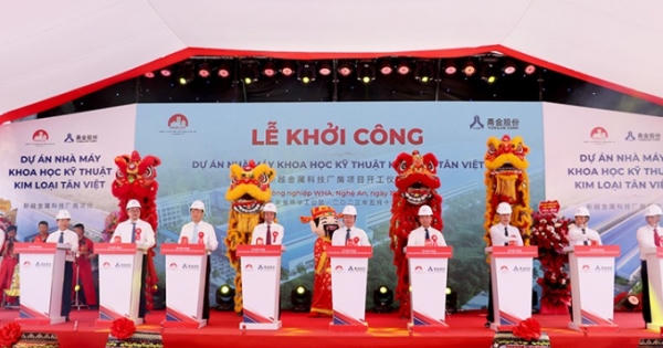 Khởi công dự án nhà máy sản xuất thép cuộn 125 triệu USD tại Nghệ An