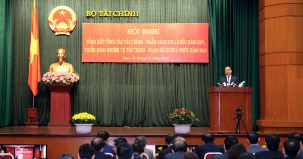 Thủ tướng dự Hội nghị tổng kết công tác tài chính – ngân sách năm 2017, triển khai nhiệm vụ năm 2018