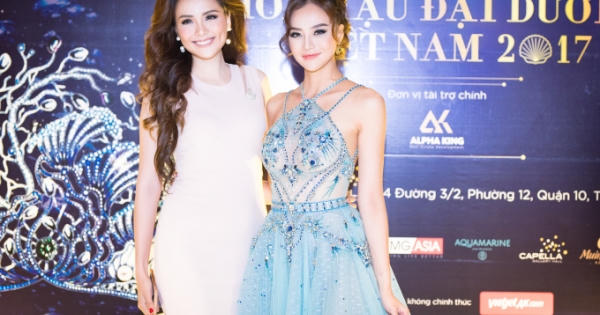 Hoa hậu Diễm Hương kín đáo, Kiều Ngân lả lơi vai trần dự sự kiện