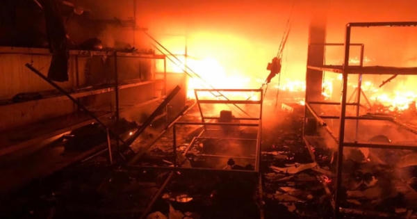 Bà hỏa thiêu rụi cửa hàng điện máy trong đêm, thiệt hại hơn 2 tỷ đồng