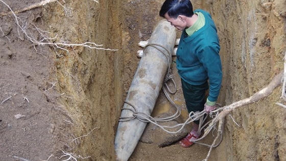 Hà Tĩnh: Hủy an toàn quả bom nặng 250kg còn sót lại sau chiến tranh