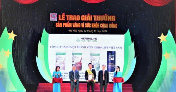 Herbalife Việt Nam nhận giải thưởng “Sản phẩm vàng vì sức khỏe cộng đồng” năm 2019 Herbalife Việt Nam nhận giải thưởng “Sản phẩm vàng vì sức khỏe cộng đồng” năm 2019