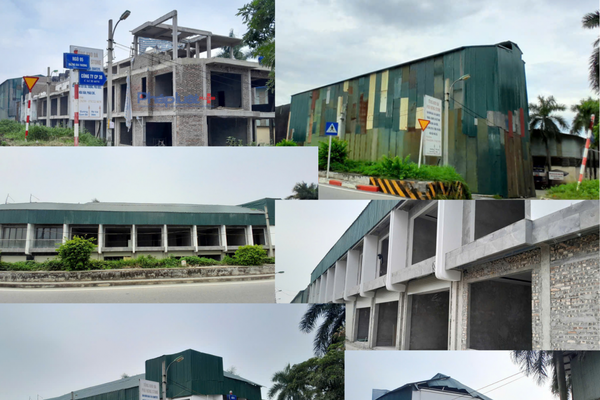 Hiện trạng dãy nhà từng vi phạm sau lớp tôn được dỡ bỏ tại phường Việt Hưng