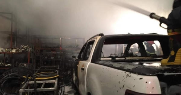 Quảng Ninh: Xí nghiệp Việt Hồng bị “bà hỏa” thiêu rụi