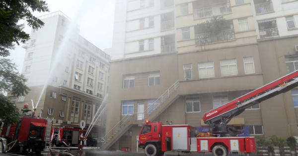 Tập huấn công tác PCCC cho cư dân khu chung cư cao tầng ở Hà Nội