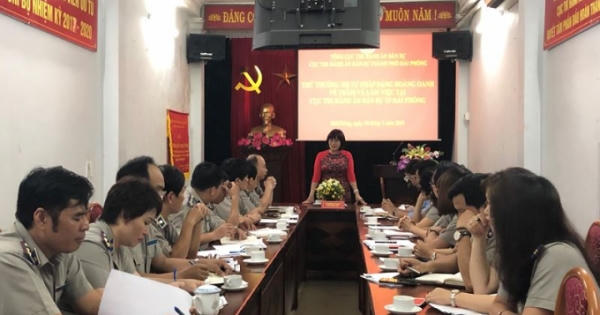 Thứ trưởng Đặng Hoàng Oanh mong Thi hành án dân sự TP Hải Phòng sẽ bứt phá