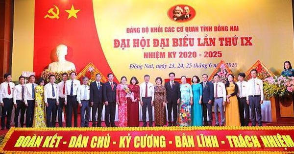 Bế mạc Đại hội đại biểu Đảng bộ Khối các cơ quan tỉnh Đồng Nai lần thứ IX, nhiệm kỳ 2020-2025