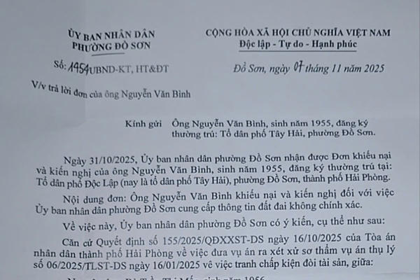 Vụ tranh chấp dân sự ở Hải Phòng: Chờ đợi phán quyết công tâm của phiên toà phúc thẩm!