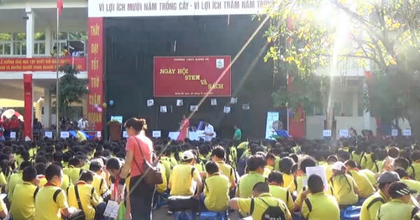 Hà Nội: Sôi nổi ngày hội Stem và sách tại trường THCS Giảng Võ