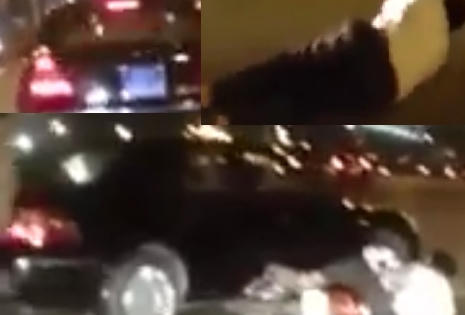 Xe máy đánh võng, tạt đầu xe ô tô biển xanh vượt lên ép ngã