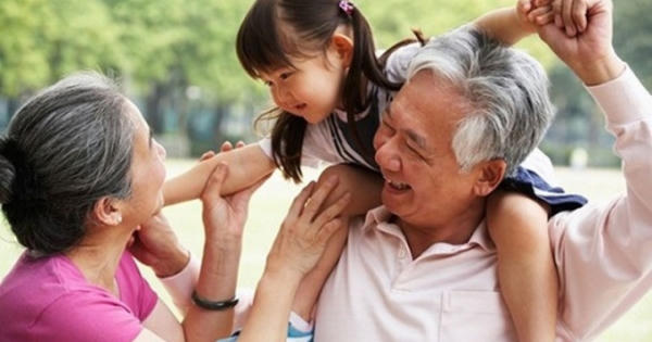 Tuổi già, ở nhà trông cháu cũng là niềm vui
