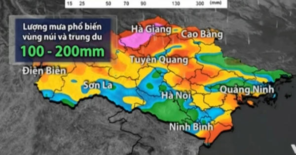 Miền Bắc tiếp tục có mưa lớn diện rộng