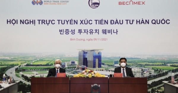 Bình Dương tổ chức hội nghị trực tuyến xúc tiến đầu tư Hàn Quốc Bình Dương tổ chức hội nghị trực tuyến xúc tiến đầu tư Hàn Quốc