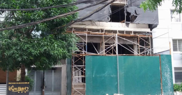 Đình chỉ thi công khách sạn Sen do xây dựng sai phép