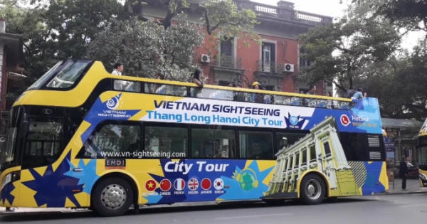 Chính thức ra mắt tuyến xe bus mui trần số 2 tại Hà Nội Chính thức ra mắt tuyến xe bus mui trần số 2 tại Hà Nội