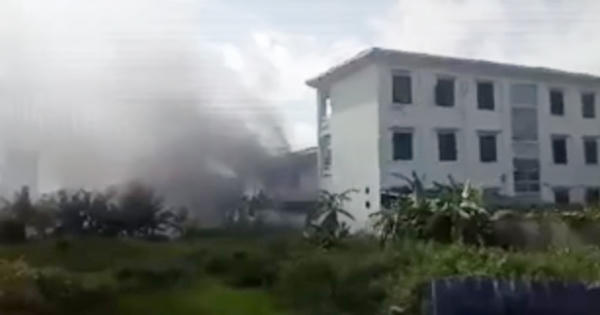 Hà Nội: Nghi chập điện, trường Mầm non bốc cháy