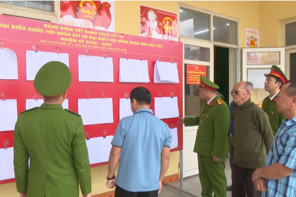 Công an Quảng Ninh chủ động các phương án bảo đảm an ninh, an toàn cho bầu cử