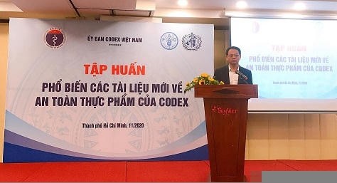 Tập huấn “Phổ biến các tiêu chuẩn mới của Codex về An toàn thực phẩm” Tập huấn “Phổ biến các tiêu chuẩn mới của Codex về An toàn thực phẩm”